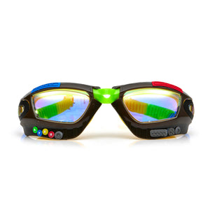 Bling20- Jet Black Gamer Swim Goggles