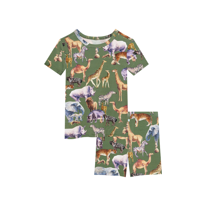 Posh Peanut- Posh Safari Shorts Pajamas