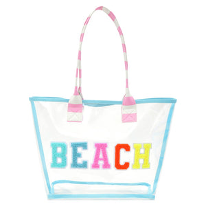 iscream- Beach Clear Tote Bag 2-Piece Set