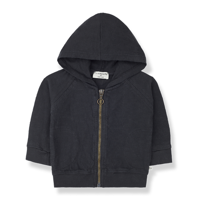 One More In The Family- MANUELE Zip UP HOODIE (anthracite)