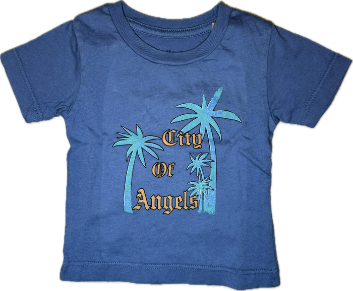 Californian Vintage- BABY City Of Angels T-shirt (Dusty Blue)