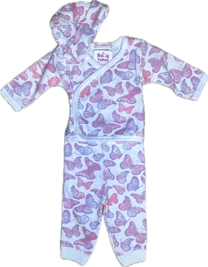 BABY STEPS- Butterflies 3PC Set, Lilac