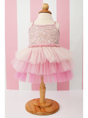 Ooh! La, La! Couture- Pink Fleur Dress