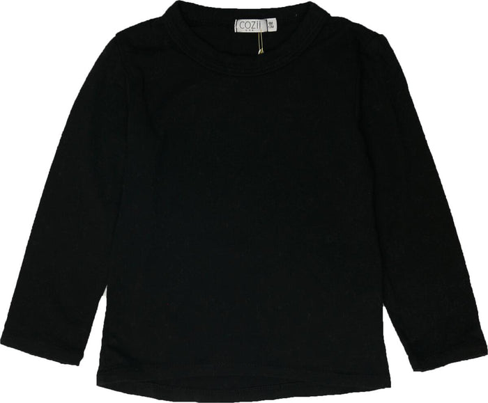 COZII- Long Sleeve Crew Tee (Black)