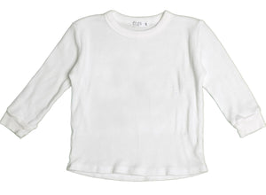 COZII- L/S CREW NECK TOP (white)