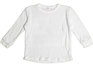 COZII- L/S CREW NECK TOP (off white)