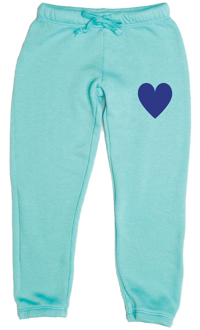 T2LOVE- ATHLETIC ELSTIC WAIST/CUFF PANT SMALL HEART