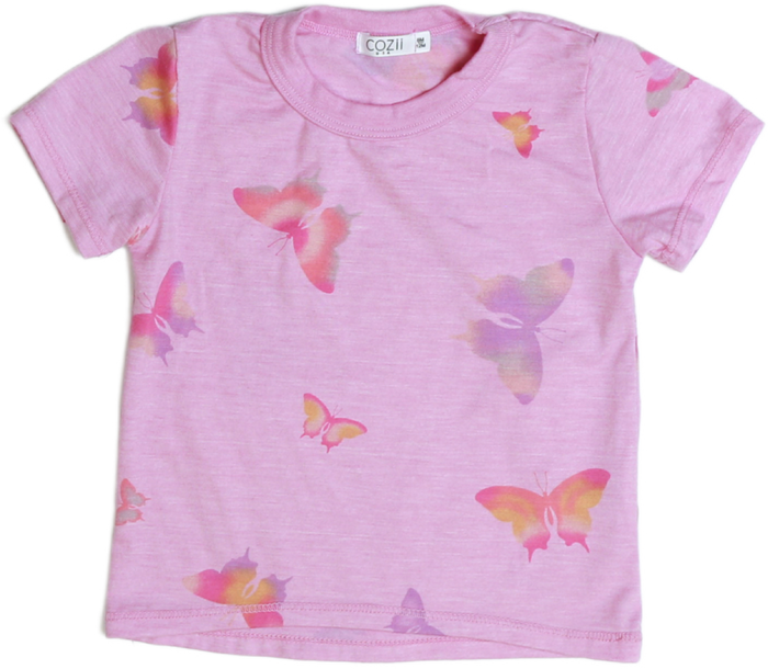 Cozii- Butterfly Tee (Pink)