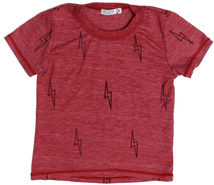 Cozii- Lighting Boltz T-Shirt (Red)