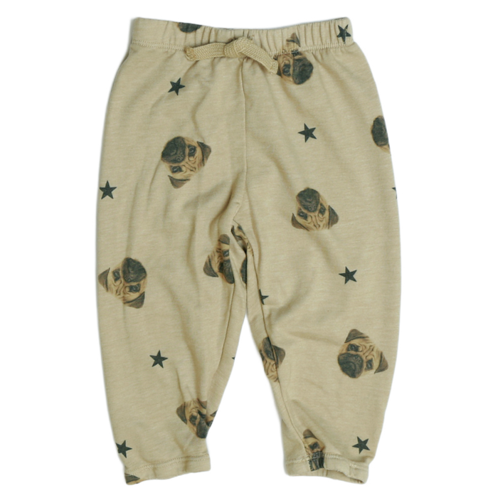 Cozii- Pug Sweat Pants (Beige)