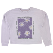 TINY WHALES- Little Things Long Sleeve Tee (Lilac)