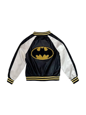 Lola and the Boys- Batman™ Patched Leather Jacket