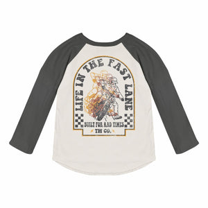 TINY WHALES- Fast Lane Long Sleeve Raglan