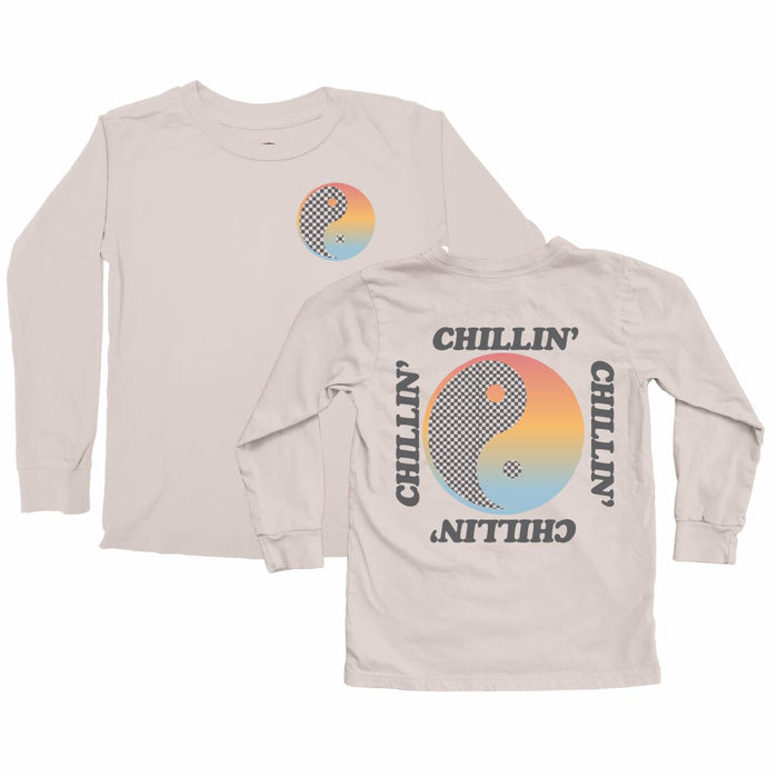 TINY WHALES- Chillin Long Sleeve Tee (cinder)