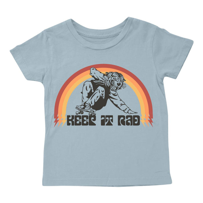 TINY WHALES- Keep It Rad Tee (ocean)