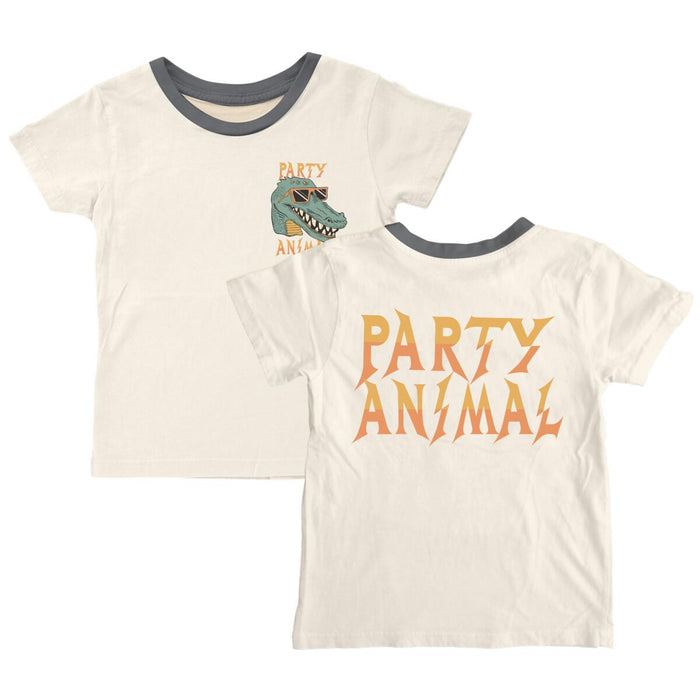 TINY WHALES- Party Animal Tee (natural)