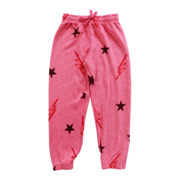 T2LOVE- Bolts & Stars Athletic Lose Fit Pants (fushia)