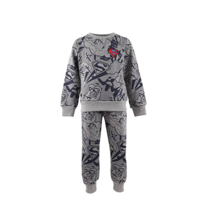 Lola and the Boys- Superman™ Fleece Set Grey