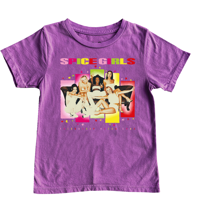 rowdy sprout- Spice Girls ss tee plum