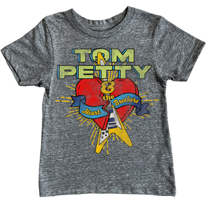 rowdy sprout- Tom Petty Heart Breakers ss tee tri gry