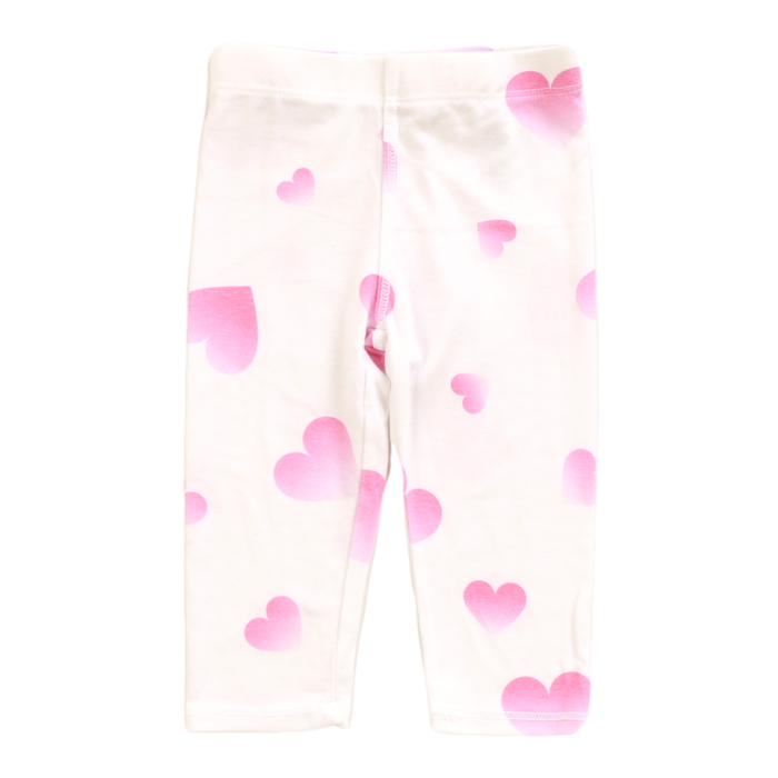 Cozii- Ombre Heart Legging (white)