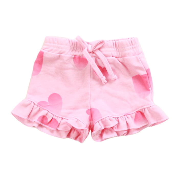 Cozii- Ombre Heart Ruffle Short (pink baby)