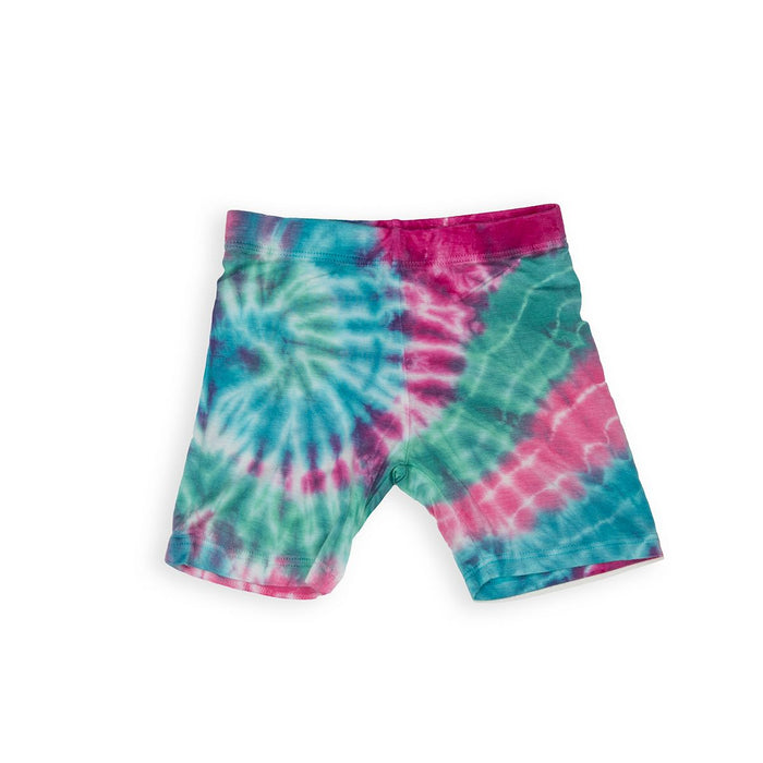 Fairwell- Biker Short, in Magenta Spiral