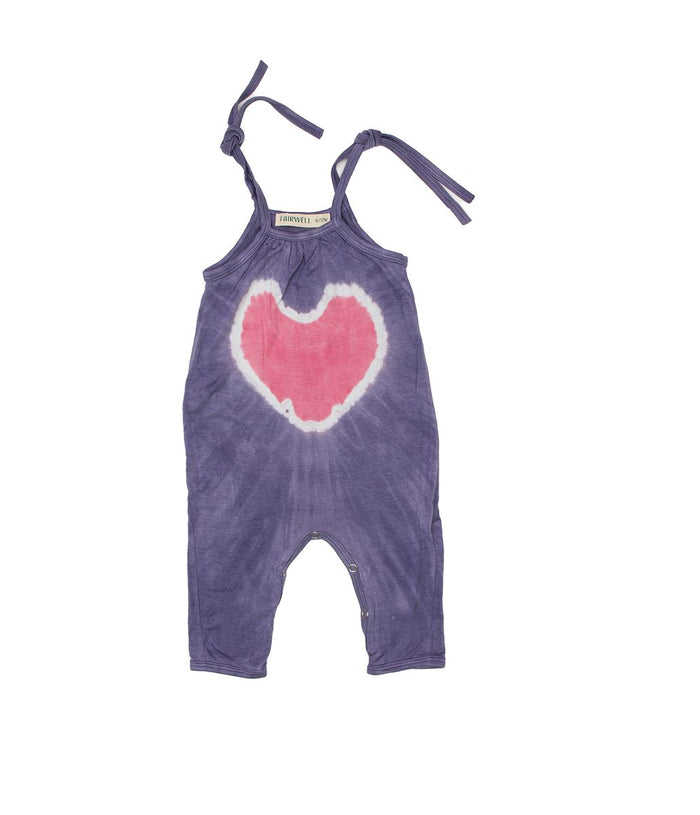 Fairwell- Playa Romper, in Love Heart