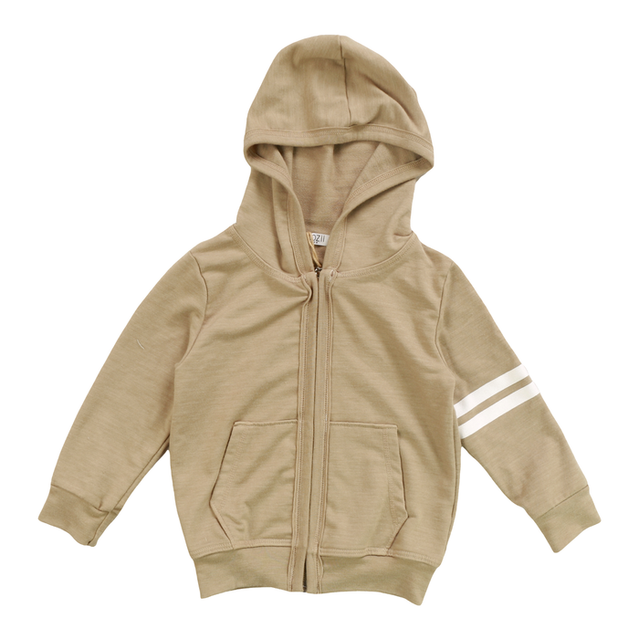 Cozii- White Stripes Hoodie (beige)