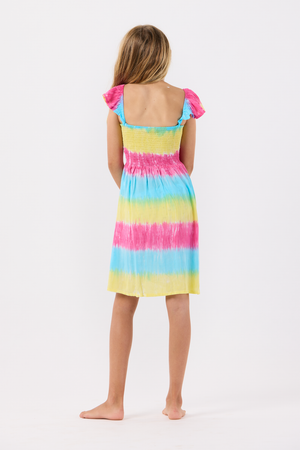 Tiare Hawaii- Kids Hollie Dress (rainbow luna)