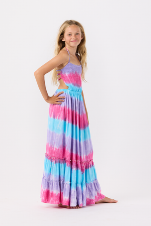 Tiare Hawaii-  Kids Naia Dress (teal luna)