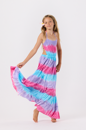Tiare Hawaii-  Kids Naia Dress (teal luna)
