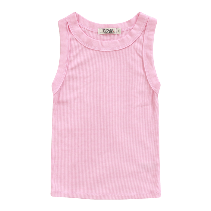 T2Love- FITTED MNG CREW TANK (pink)