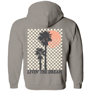 Tiny Whales- LIVIN THE DREAM HOODED SWEATSHIRT