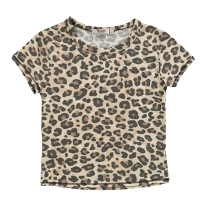 T2LOVE- S/S CLASSIC FITTED TEE Leopard