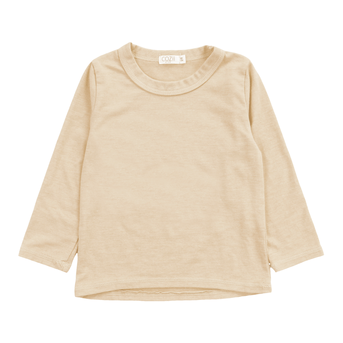 COZII- Long Sleeve Crew Tee (ivory)