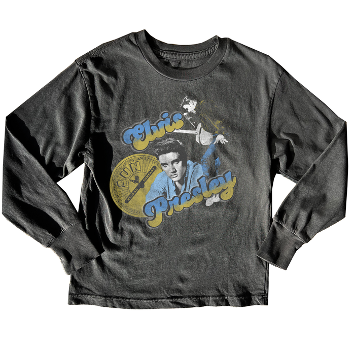 rowdy sprouts- SUN RECORDS ELVIS PRESLEY LS TEE
