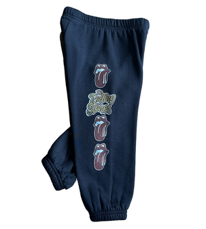 rowdy sprout- ROLLING STONES TONGUE SWEATPANTS BLACK