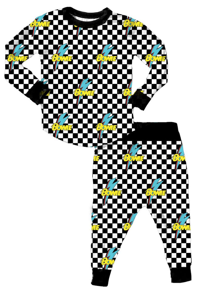 rowdy Sprouts- BOWIE BOLT CHECKER BAMBOO PJ