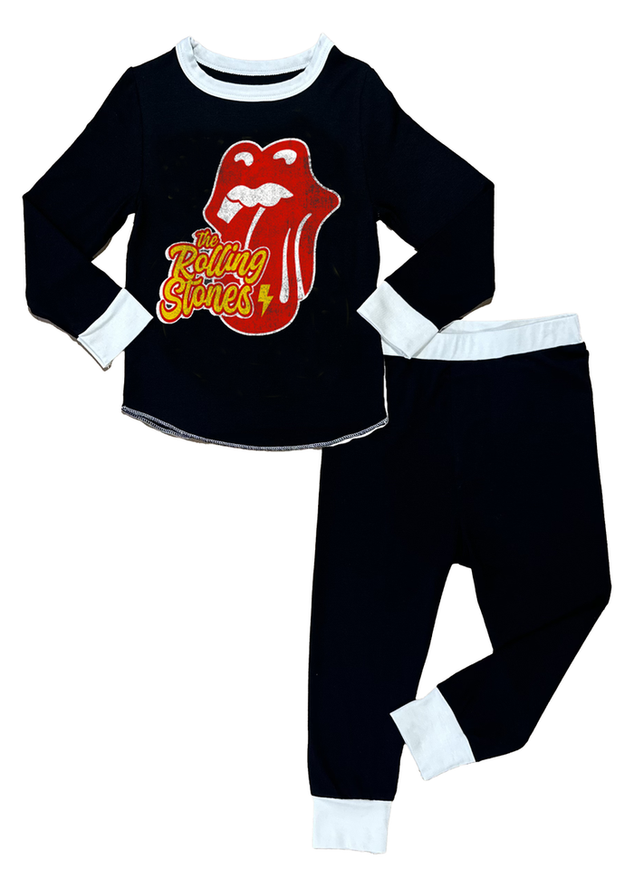 rowdy sprout- ROLLING STONES BAMBOO PJ SET