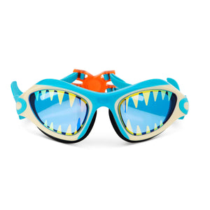 Bling20- Shark Tooth White Megamouth Swim Goggles