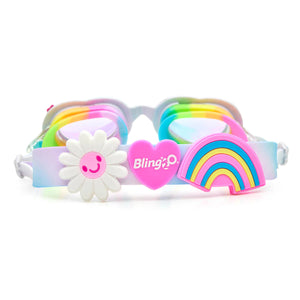 Bling20- Bright Bouquet of Daisies Swim Goggles