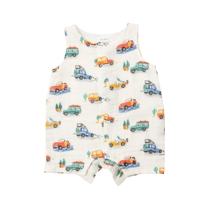 ANGEL DEAR- SHORTIE ROMPER - OFF ROAD ADVENTURE