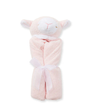 Angel Dear- Lovie Blankie - Lamb Pink - 13"X13"