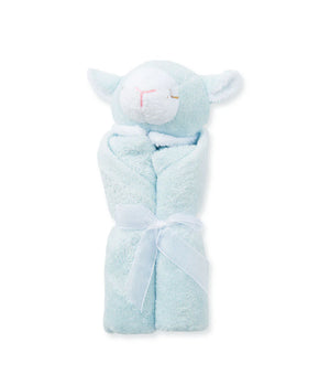 Angel Dear- Lovie Blankie - Lamb Blue - 13"X13"