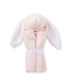 Angel Dear- Lovie Blankie - Bunny Pink - 13"X13"