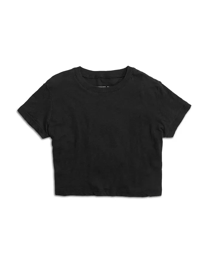 KATIEJ NYC- TWEEN FEARLESS CROP TEE BLACK