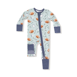ANGEL DEAR- Convertible Romper Touchdown Time - Grey Mist