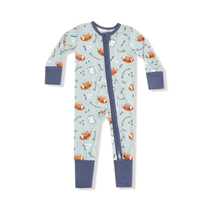 ANGEL DEAR- Convertible Romper Touchdown Time - Grey Mist