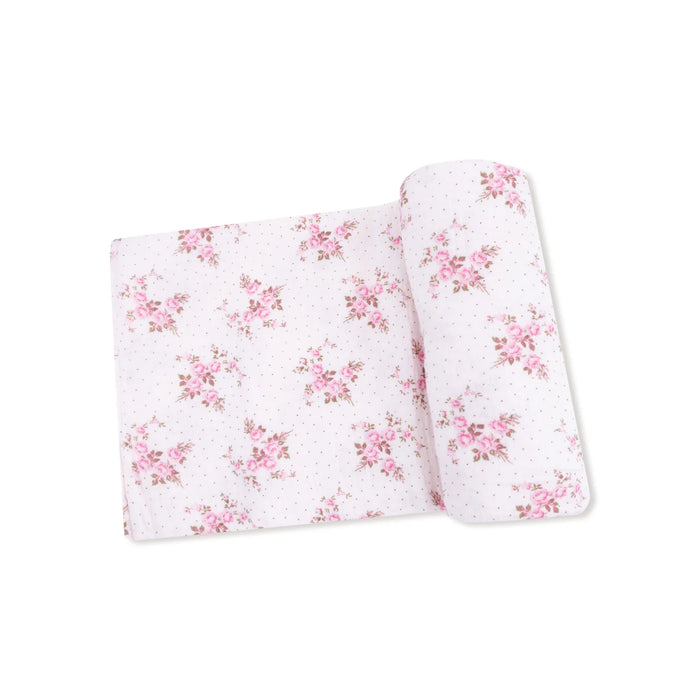 Angel Dear- Belle Rosette Dot  Swaddle Blanket